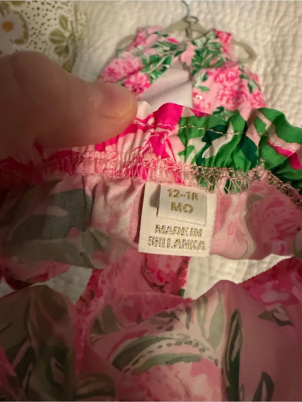 Toddler Lilly Pulitzer Floral Pink Bubble Set with Bloomers — 12-18 Month